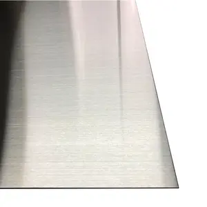 Linen finish embossed stainless steel plate