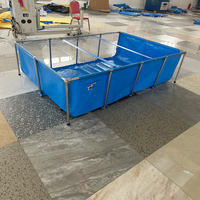 Bassin d'aquaculture pliable en PVC durable de 5000 litres pour l'élevage de poissons, matériau plastique pour l'agriculture