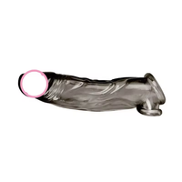 Manchon de pénis en silicone souple pour homme, 100% étanche, pour l'agrandissement du pénis et le retard de l'éjaculation