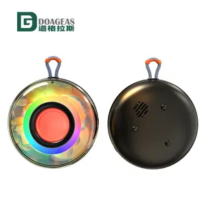 HiFi Bass Subwoofer Party Loudspeaker Stereo TWS Customize Sticker With RGB Light Transparent Wireless Waterproof Bluetooth