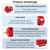 Moteur électrique domestique à induction CA série YL 0,75 kW 4P 4 pôles 1400 tr/min à double condensateur monophasé asynchrone