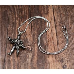 Bijoux de style punk pour hommes et femmes, accessoires de fitness, haltères, musculation, sport, hommes, muscles, barre de musculation - Product Image 2