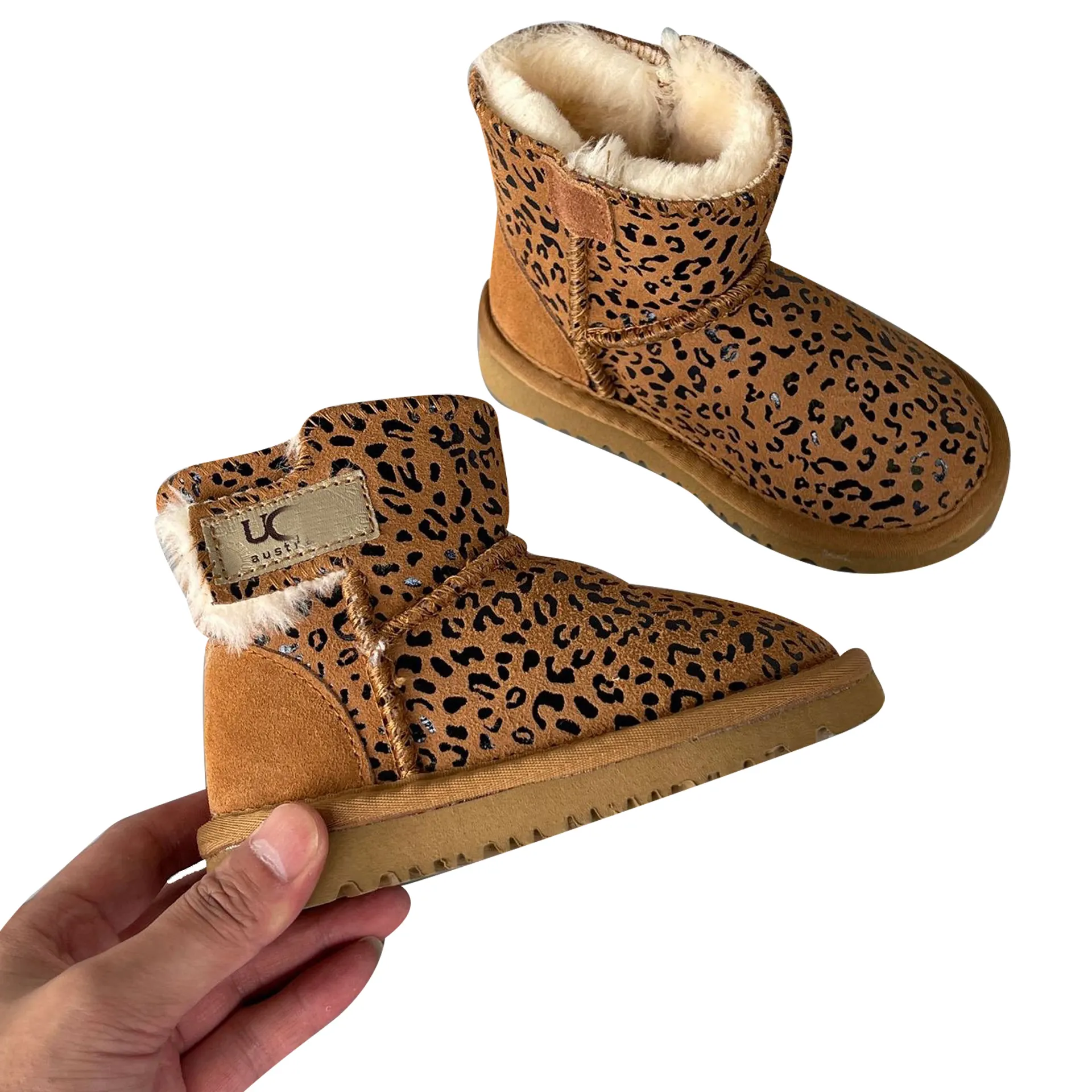 2023 Designer Famous Brand Warm Ankle Fur Wool Children Kids Winter Snow Boots kids Shoes