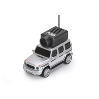 Voiture RC FPV 6406-C à l'échelle 1/64, mini véhicule jouet avec télécommande sans fil et caméra, petite voiture rechargeable pour enfants