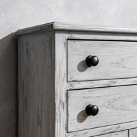 Armoires de cuisine Shaker gris clair sur mesure, en bois massif, style américain moderne, avec îlot central
