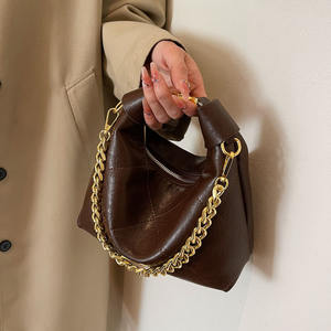 Nuevas tendencias Estilos de moda Forma de bolso de bola de masa hervida para mujer Diseñador de lujo Bolso de cuero suave para mujer Bolso de hombro para mujer - Product Image 5