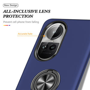 Funda rígida para teléfono móvil con soporte de anillo magnético de TPU suave para <span class=keywords><strong>Oppo</strong></span> A5 A5 Pro A40 A78 A58 - Product Image 5