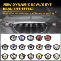 Feux antibrouillard LED dynamiques Devil Eye de 3 pouces avec clignotants, phares Devil Eyes pour voiture, accessoires de voiture 12V
