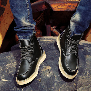 Botas de Trabajo Personalizables con Cordones, hasta la Rodilla, Cómodas, Ligeras, Impermeables, Suaves, de Cuero, Cálidas y Casuales, en Oferta - Product Image 5