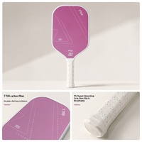 Raquette de pickleball en fibre de carbone T700 de 16 mm, pressée à froid, 220-230g, pour l'entraînement des jeunes - Vente en gros usine Heyuan