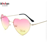 Bettega Heart lunettes de soleil spot love type lunettes progressives Europe et les États-Unis tendance monture en métal lunettes de soleil pour femmes