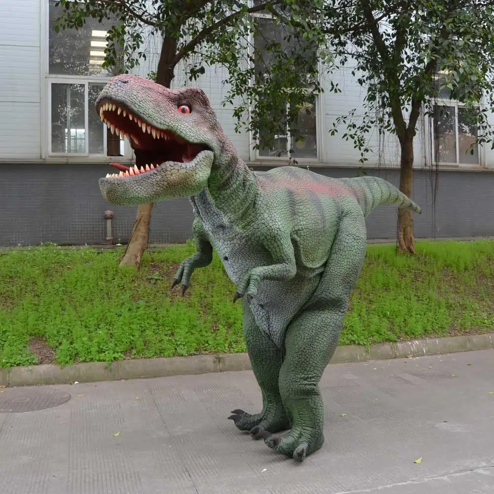 Amusement Park Dinosaur Costume Lifelike Walking Dino Suit Popular for Sale