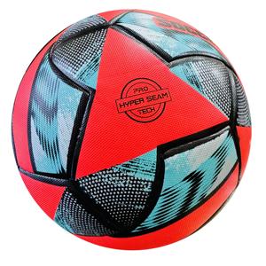 Ballon de football Soccermax, ballon thermique durable pour l'entraînement, design rouge, bleu, noir - Product Image 4