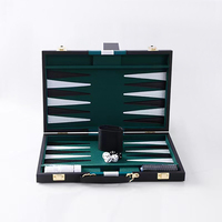 Jeu de backgammon personnalisé de luxe en marbre blanc et bois, cadeaux promotionnels haut de gamme