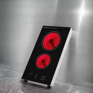 Cuisinière électrique miniature en céramique infrarouge portable à prix compétitif, double usage, 2 brûleurs, plaques <span class=keywords><strong>de</strong></span> <span class=keywords><strong>cuisson</strong></span> à induction - Product Image 2
