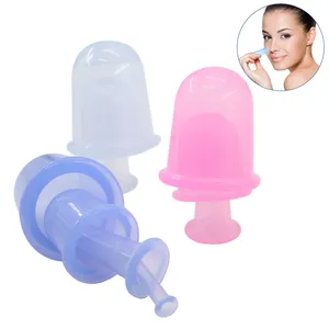 Silicone Anti Cellulite Vacuum Cup Cupping Therapy Sets Silicone Cupping Cup Facial and Body Massage Cups Set for Cellulite