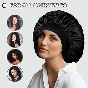 <span class=keywords><strong>Bonnet</strong></span> <span class=keywords><strong>de</strong></span> nuit personnalisé SOLPOP pour femmes, tresses, cheveux bouclés, locs, imprimé personnalisé, <span class=keywords><strong>bonnet</strong></span> <span class=keywords><strong>de</strong></span> nuit en satin extra large pour dormir - Product Image 6