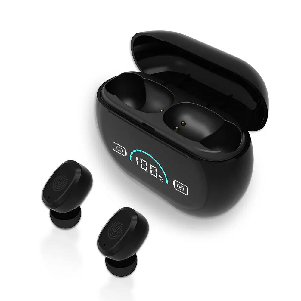 TWS充電式デジタルディスプレイバイノーラルクリア音質ヘッドフォン卸売ITE聴覚障害者用補聴器