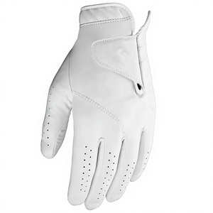 Custom Logo Cabretta Leather Golf <b>Gloves</b> Men Professional Anti-Slip Breathable Soft <b>Grip</b> OEM Bulk Supply - Product Image 1
