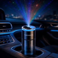 Diffuseur d'arômes pour voiture, humidificateur, projection étoilée, nano-atomisation, verre, alliage d'aluminium, décoration de la console centrale du véhicule