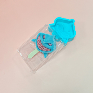 Tự làm tái sử dụng cá mập hình Silicone Kem khuôn, cấp thực phẩm, thân thiện với môi trường, bền vững, tự làm kem công cụ - Product Image 3