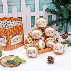Ensemble de boules de Noël autocollantes transfrontalières avec ruban pour décorations d'arbre - Product Image 2