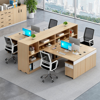 Ensemble de bureau de direction moderne de luxe modulaire convertible de haute qualité, mobilier de bureau en bois pour PDG/directeur