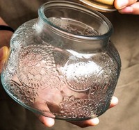 Tarro de almacenamiento de bote de vidrio vintage con tapa de madera sellada Preservación de alimentos segura