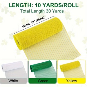 10 meter mesh garen lintrol voor DIY cadeauverpakkingen, kerstboomdecoraties, festivalkransen en feestdecoraties - Product Image 3