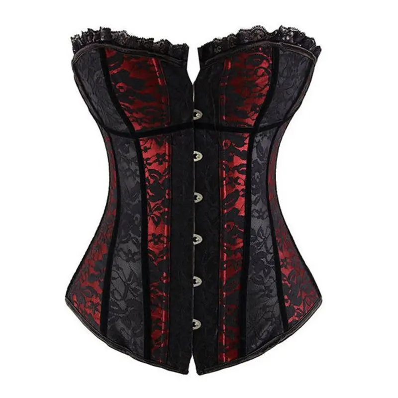 नई सेक्सी गोथिक कपड़ों अंगवस्त्र महिलाओं Bustiers Steampunk Corselet में सबसे ऊपर फीता अप कोर्सेट सेक्सी कोर्सेट कंचुकी Clubwear में सबसे ऊपर