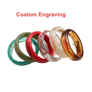 Bracelets tendance en résine acrylique <span class=keywords><strong>pour</strong></span> femmes, gravure personnalisée, <span class=keywords><strong>Meilleure</strong></span> <span class=keywords><strong>Amie</strong></span>, Amour Éternel, Dieu Bénisse, Maladie Médicale, 26 Lettres, Croire - Product Image 1