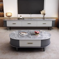 Moderno Soporte de TV Europeo de Madera con Almacenamiento, Color Personalizable, para Sala de Estar y Dormitorio, Diseño Ecológico y Duradero
