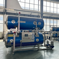 Máquina Esterilizadora de Alimentos Totalmente Automática, Retorta Horizontal Controlada por Computadora para Procesamiento de Alimentos