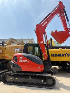 Excavatrice sur chenilles Kubota KX080-4 d'occasion, d'origine japonaise, en bon état, 8 tonnes, testée et certifiée, 0-2000 heures, à vendre - Product Image 1
