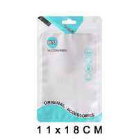 China Factory Custom Gravure Printed Stand Zipper Pouch Resealable Zip Lock Bag Mobile Phone Case Cable Earphone Charger