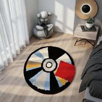 Moderner Urbaner Street-Art-Teppich Hip-Hop Einfarbig Weich Getuftet Rutschfest Umweltfreundlich Waschbar Bodenmatte für Teenager-Schlafzimmer Studentenwohnheim