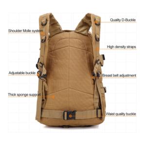 Mochila táctica de nailon para Fitness, personalizada, para viaje al aire libre, 1000 - Product Image 6