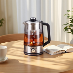Tetera de vapor transfronteriza de 110 V, 1.5 L, con separación de té y infusión, filtro de acero inoxidable 304, 4 ajustes de temperatura, mantiene el té caliente 24 horas para té negro - Product Image 1