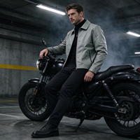 Blouson bomber pour homme, col zippé, coupe classique, vêtements d'extérieur décontractés