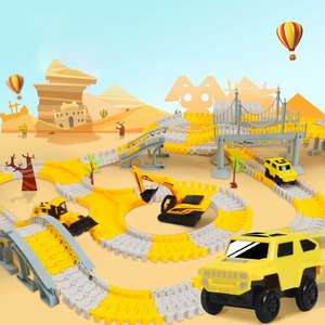 새로운 건설 전기 공학 트랙 자동차 기차 장난감 어린이 ABS 재료 조립 철도 차량 슬롯 장난감 교육 장난감 - Product Image 5