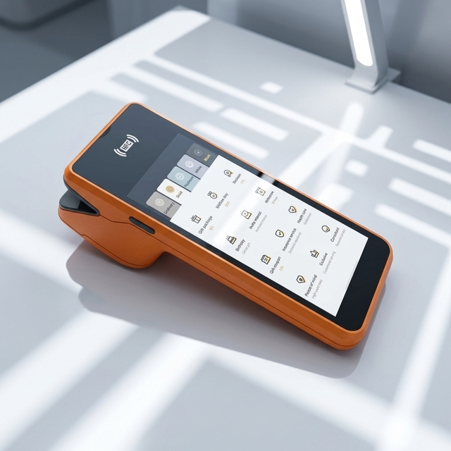 Handheld 5.45 Inch Capacitive Touch Screen NFC Mini POS Terminal System Android MT8766V CPU 1 Year Warranty Mobile Cash Register