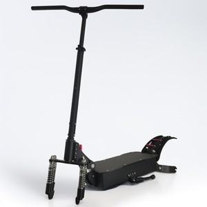Pièces de rechange pour cadre de trottinette électrique pliable Geofought T4 X6, cadre 10 pouces, taille ouverte 135 mm, double amortisseur avant. - Product Image 1