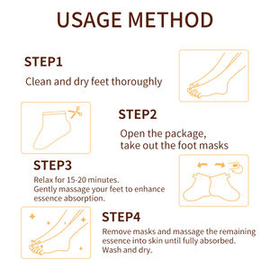 Masque <span class=keywords><strong>pour</strong></span> <span class=keywords><strong>les</strong></span> pieds au beurre d'avocat et à <span class=keywords><strong>la</strong></span> vitamine E au miel naturel hydratant 40g <span class=keywords><strong>pour</strong></span> femmes et hommes Soulage <span class=keywords><strong>la</strong></span> sécheresse et <span class=keywords><strong>les</strong></span> gerçures - Product Image 6