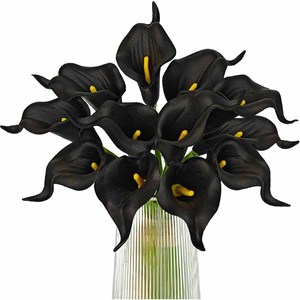 Mini Flores Artificiales de Lirio Calla de Plástico |   Accesorios para Bodas y Fotografía |   Ramos de Flores Artificiales para Decoración del Hogar - Product Image 1