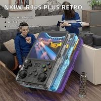 NKIWI R36S Plus Konsol Game Genggam Wi-Fi Sumber Terbuka Portabel Retro Arcade 3D Nostalgia Sistem Ganda Pemain Game Genggam