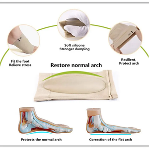 Coussinets de gel de soutien de la voûte plantaire à compression métatarsienne, manchons de soutien de la voûte plantaire pour fasciite plantaire, pieds plats, éperons calcanéens, soulagement de la douleur - Product Image 5