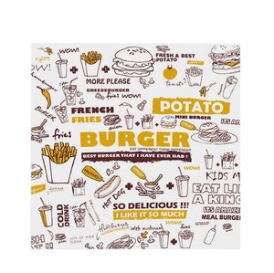 Papier d'emballage alimentaire enduit de PE, design et taille personnalisés, résistant à la graisse, papier d'emballage alimentaire sûr, papier d'emballage pour charcuterie - Product Image 6