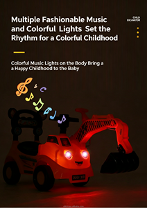 Excavatrice manuelle à glissière pour tout-petits avec musique et lumières - Product Image 6