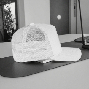 Casquette <span class=keywords><strong>de</strong></span> baseball vintage 5 panneaux 100 % polyester imperméable avec broderie à la main et impression numérique, détail lettres, unisexe, pour entreprise - Product Image 4