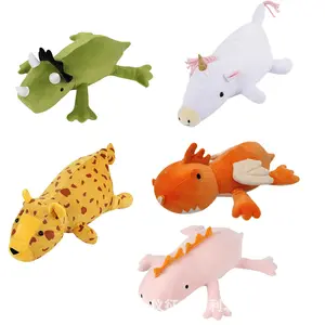 Brinquedo de pelúcia por atacado Peluches al Por Mayor Dinossauro de pelúcia com peso de animais de pelúcia, dinossauros, leopardos, unicórnios